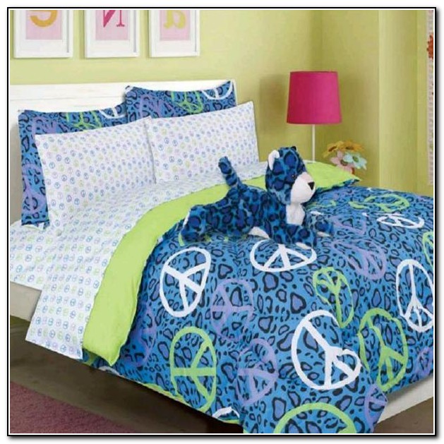 Peace Sign Bedding Queen Size