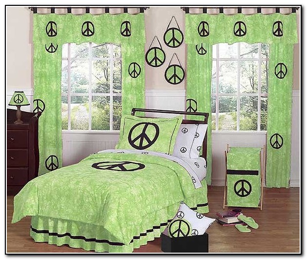 Peace Sign Bedding Twin Size
