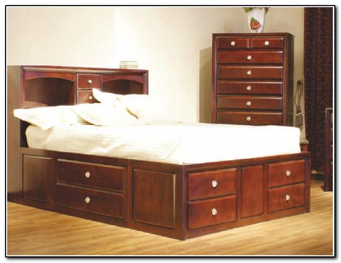 Platform Bed With Drawers Plans