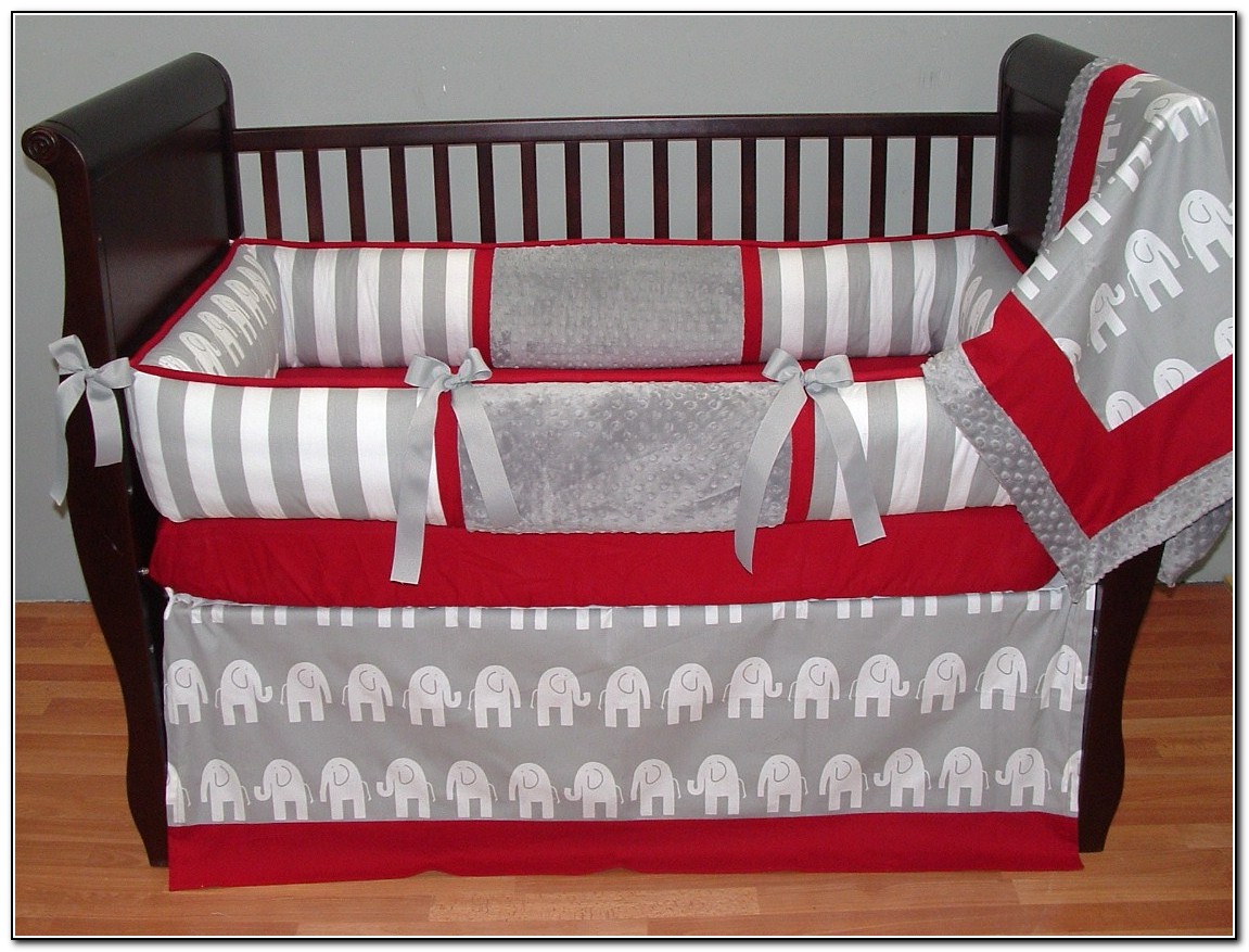 Red Baby Boy Crib Bedding Sets