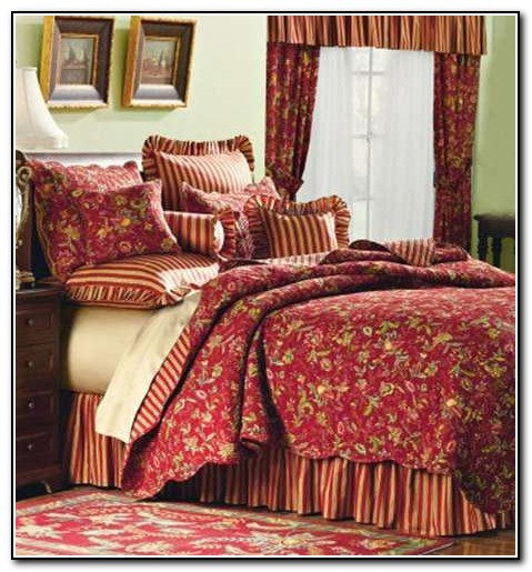 Red French Country Bedding