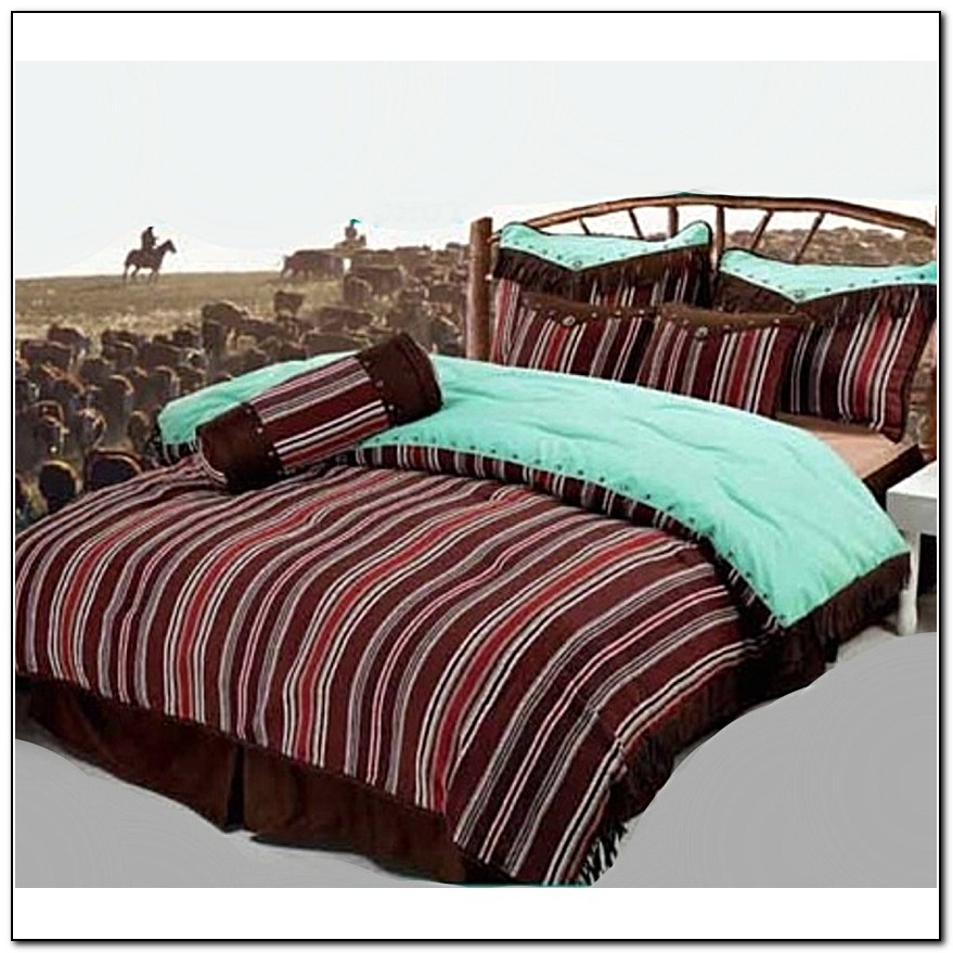 Turquoise Western Bedding Sets