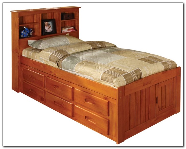 Twin Captains Bed With Drawers