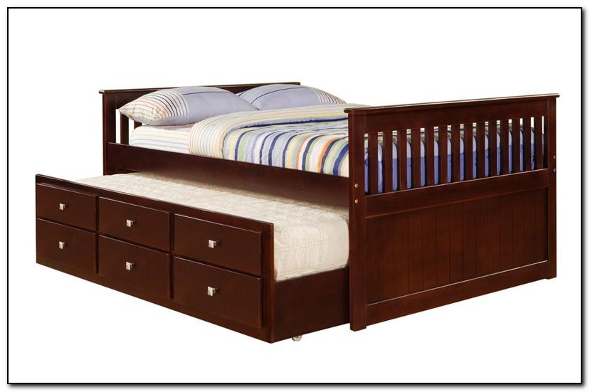 Twin Captains Bed With Trundle