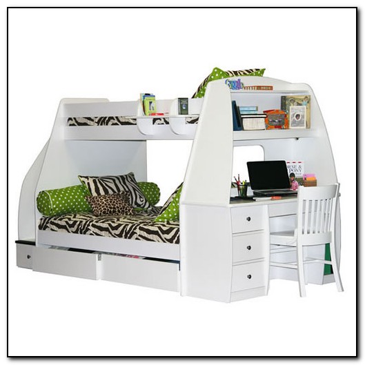 Twin Over Full Bunk Beds With Desk