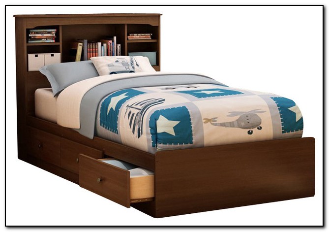 Twin Size Bed Frame With Storage