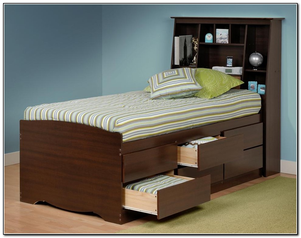 Twin Storage Bed With Drawers