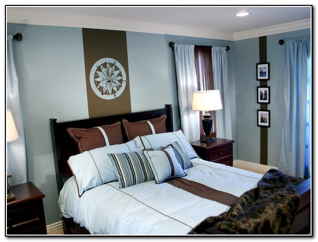 Wall Color For Blue And Brown Bedding