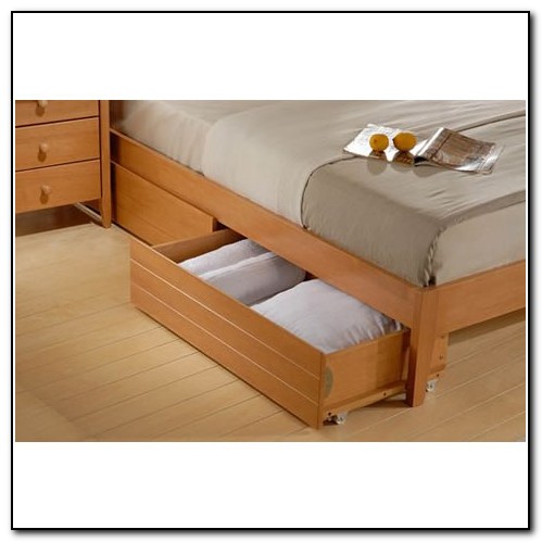 Wooden Under Bed Drawers