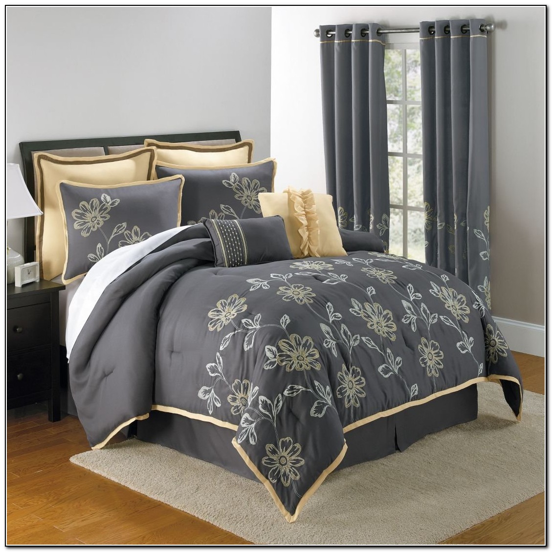 Yellow And Grey Bedding Sets