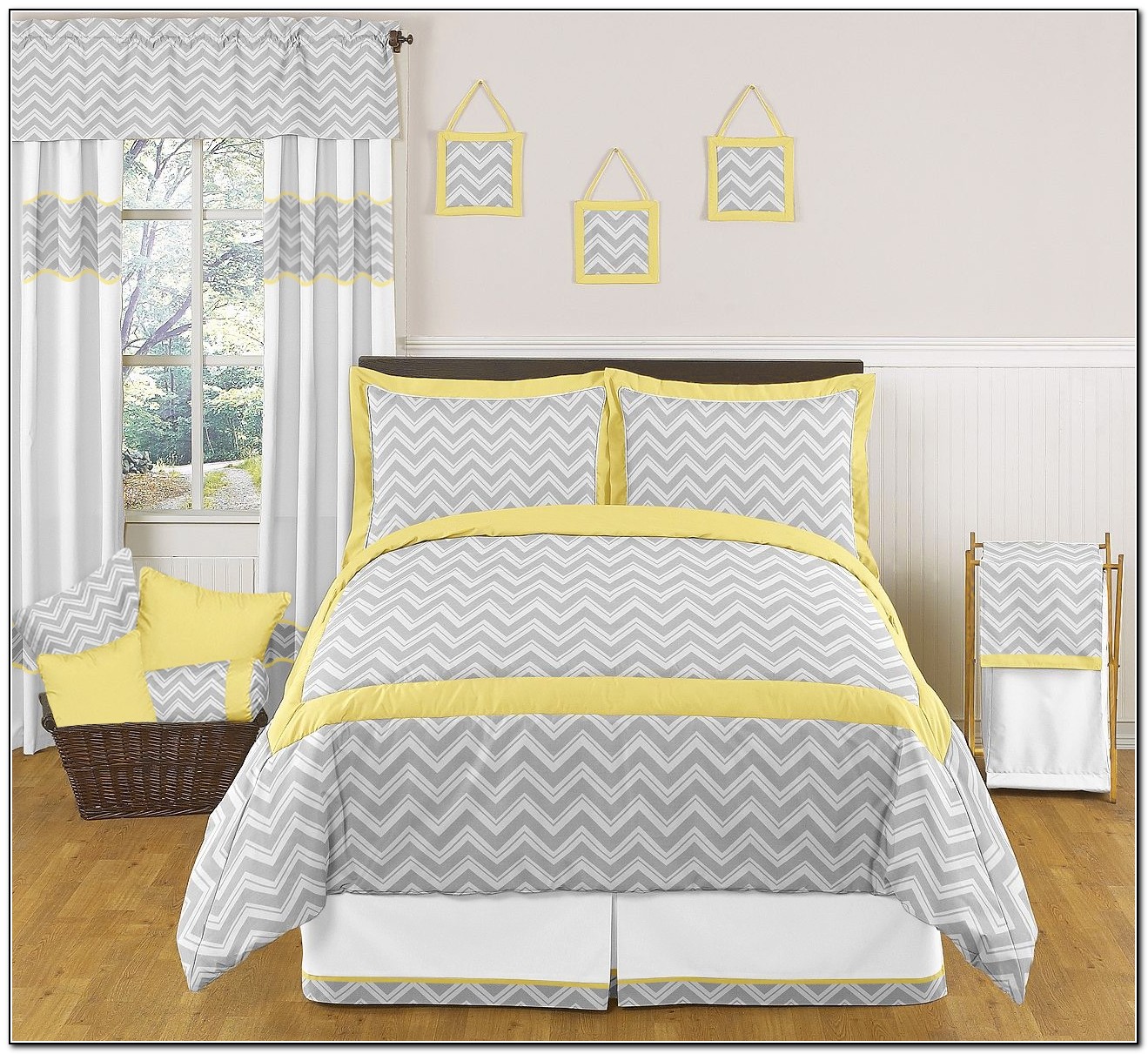 Yellow And Grey Bedding Twin