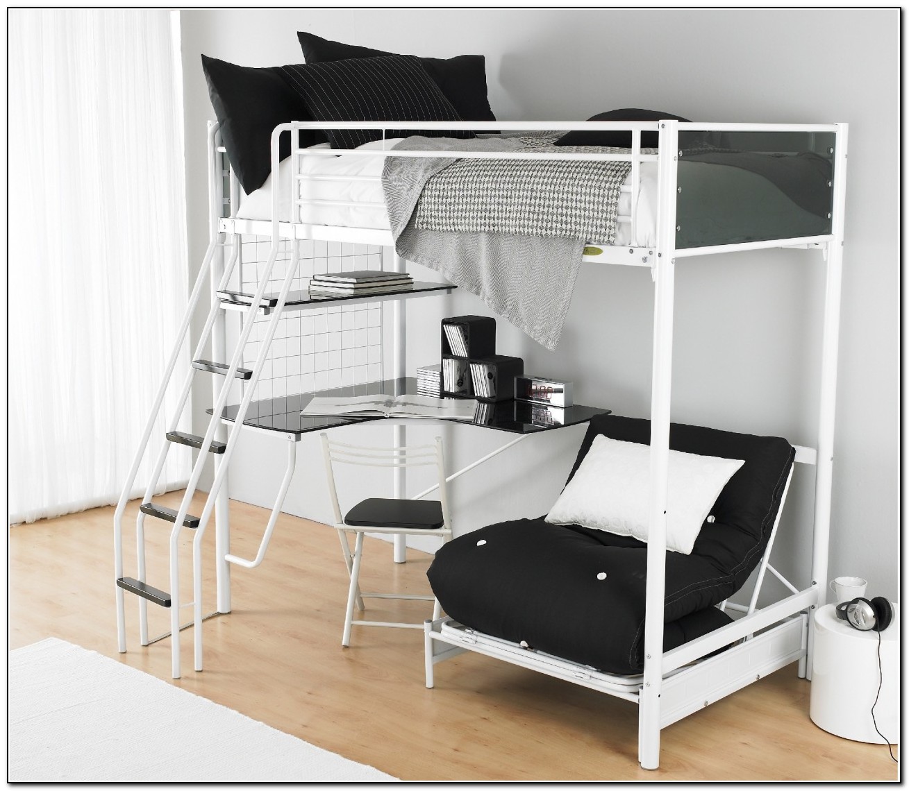 Bunk Bed With Futon On Bottom