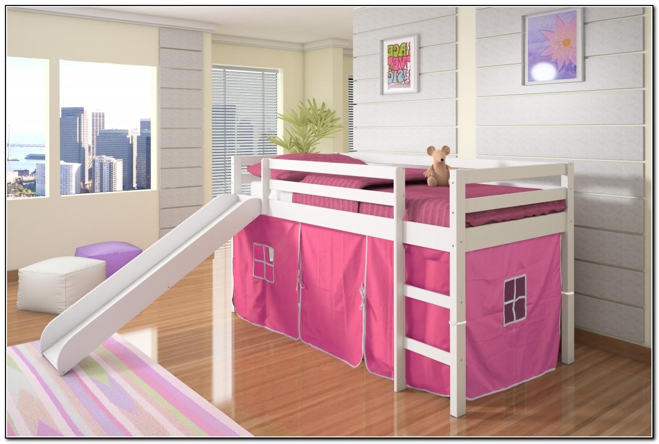Bunk Beds With Slide And Tent