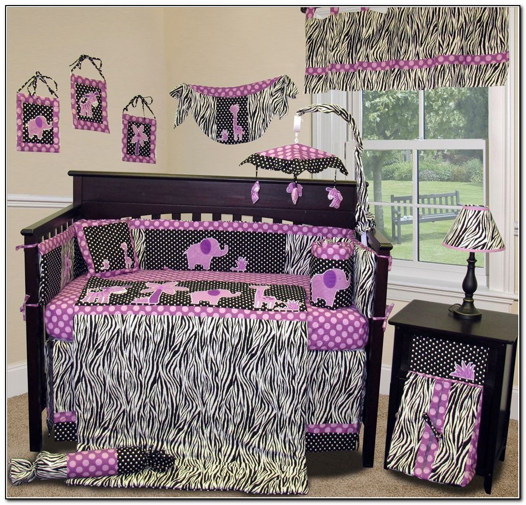 Dark Purple Baby Bedding