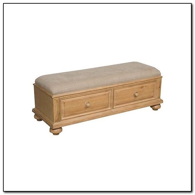 End Of Bed Storage Bench White
