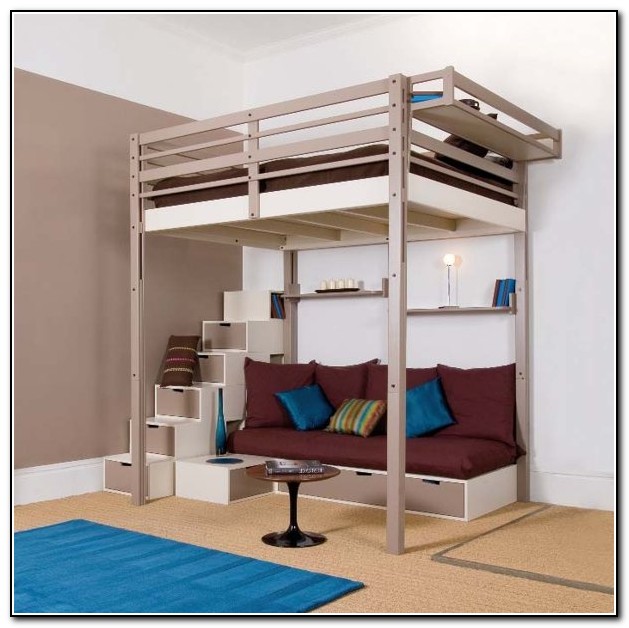 Full Size Loft Bed With Stairs