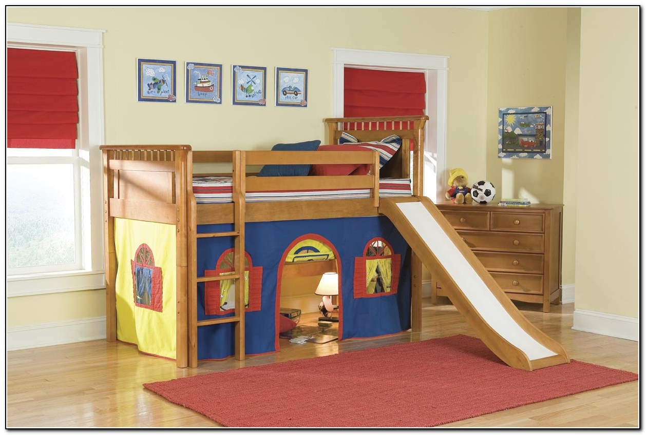 Loft Bed With Stairs And Slide