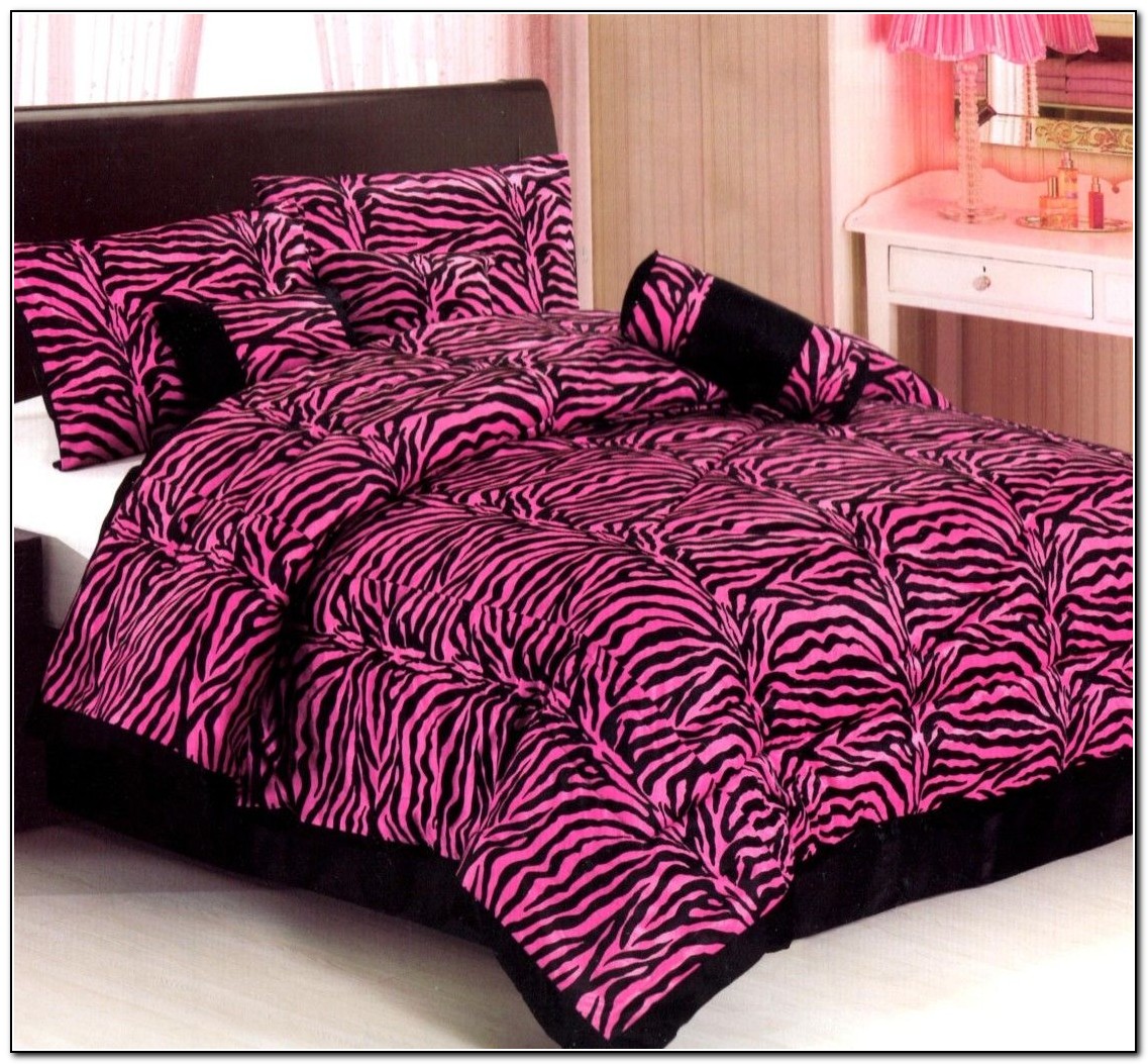Pink Zebra Bedding Queen