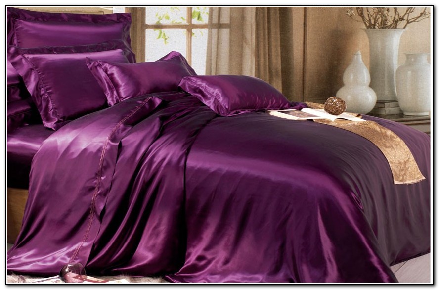 Purple Silk Bed Sheets