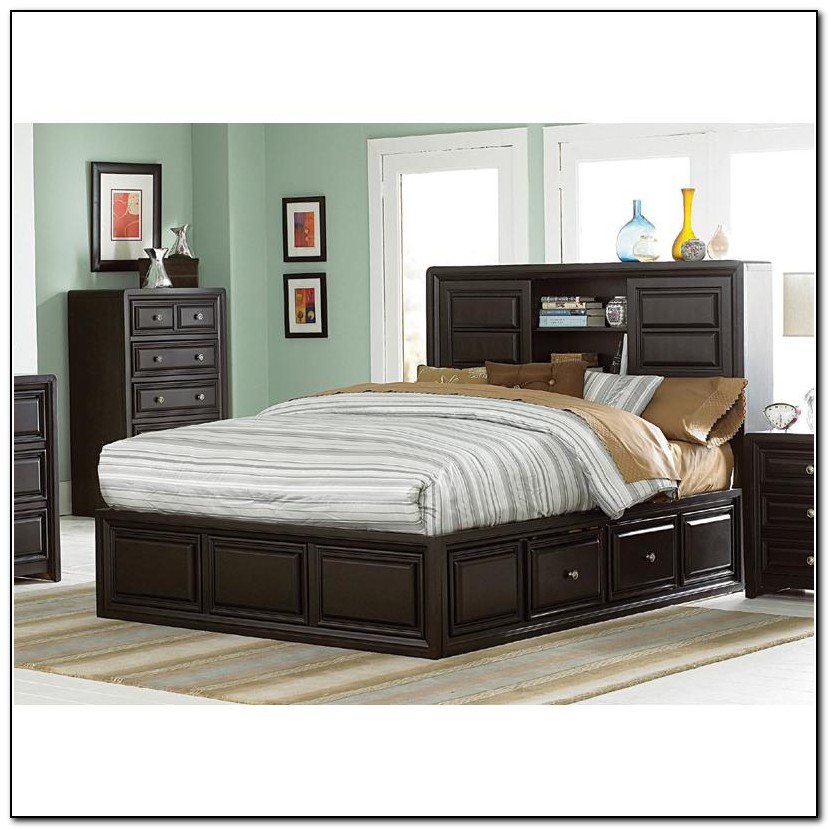Queen Bed With Storage Drawers