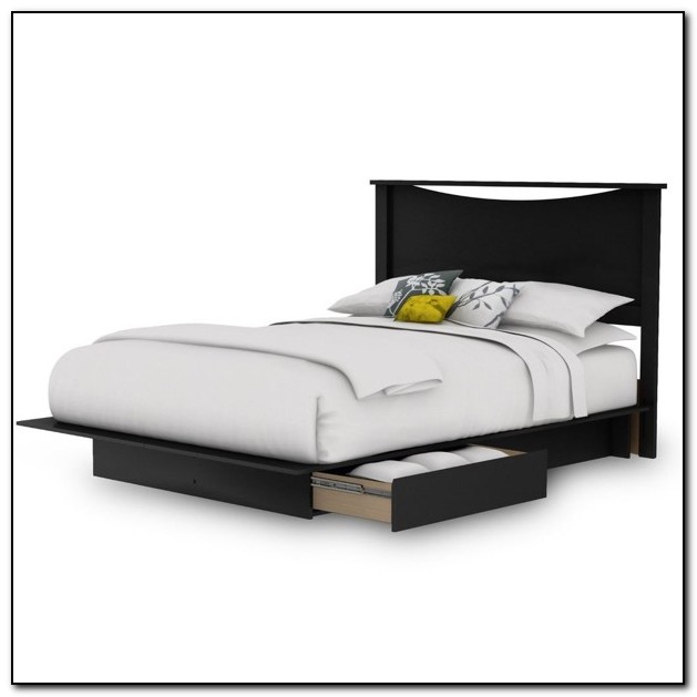 Queen Size Platform Bed With Storage