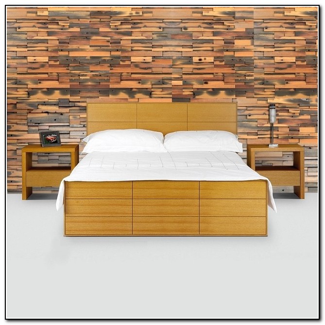Reclaimed Wood Bedroom Wall