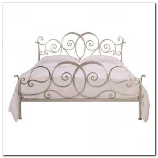 Silver Wrought Iron Bed Frames