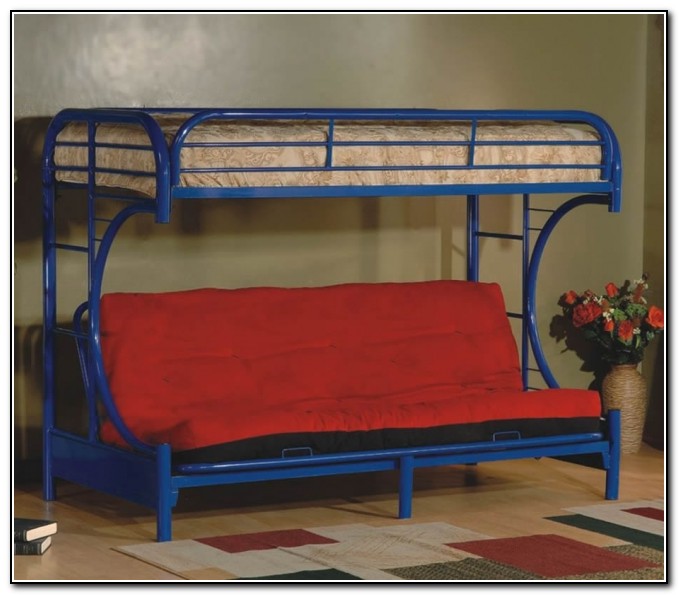 Twin Bunk Bed With Futon