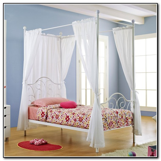 Twin Canopy Bed Curtains
