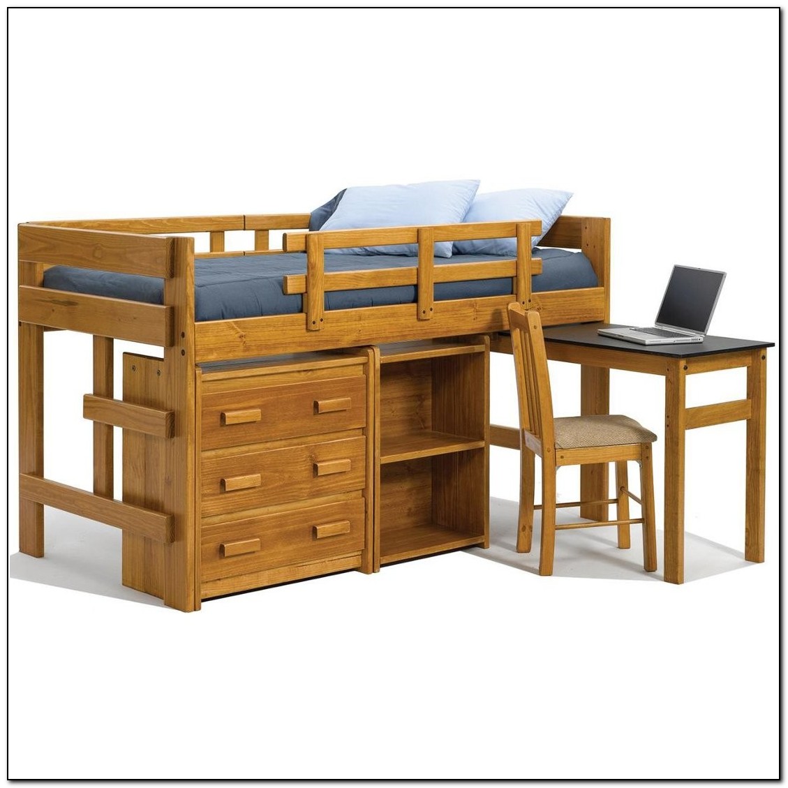 Twin Loft Bed With Desk And Storage