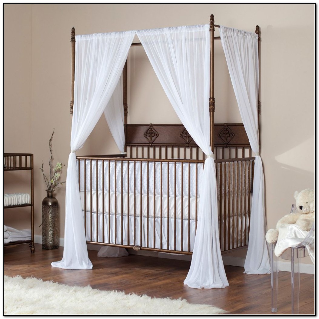 White Canopy Bed Frame