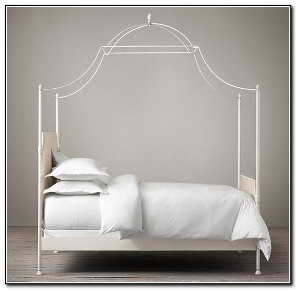White Canopy Bed King