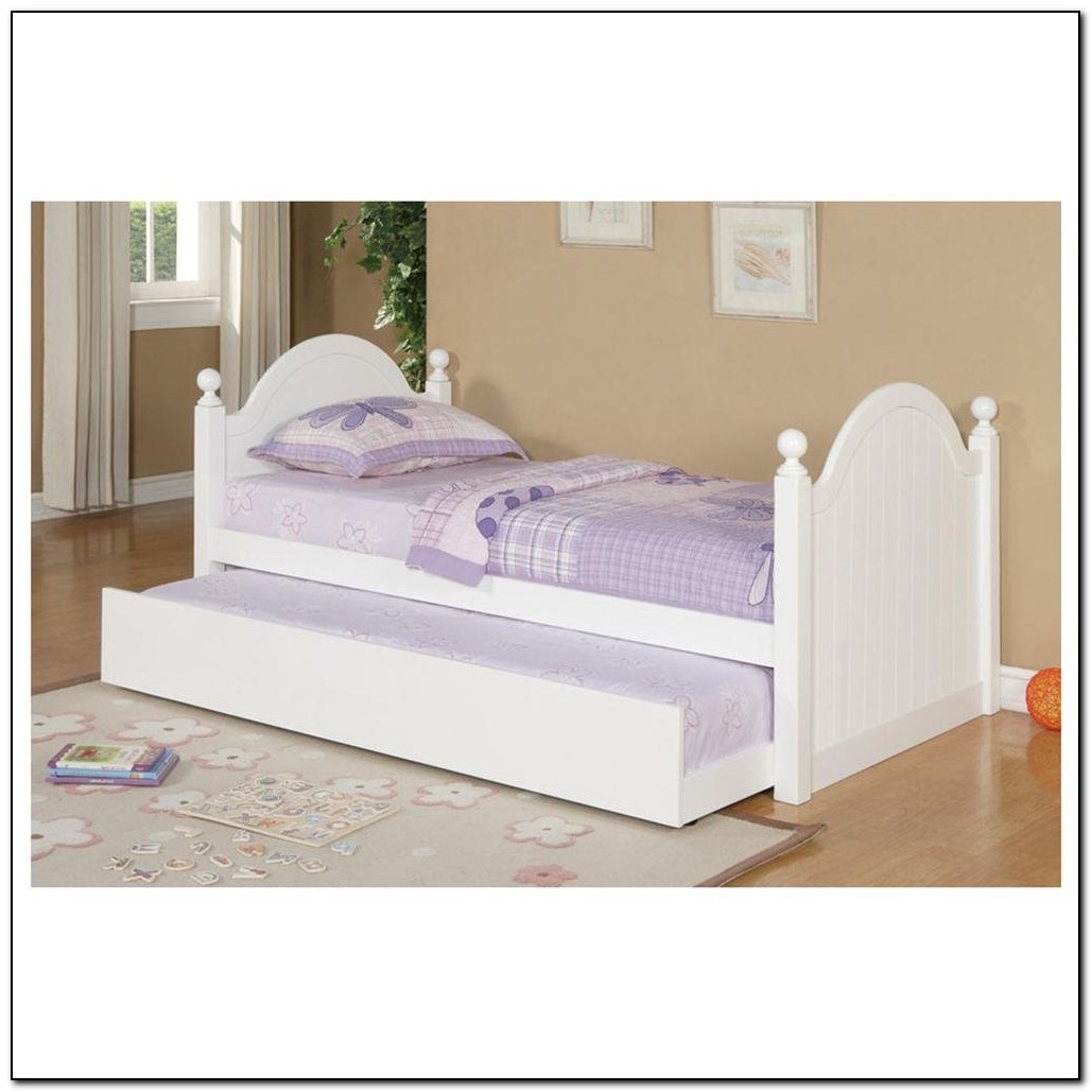 White Trundle Bed Twin