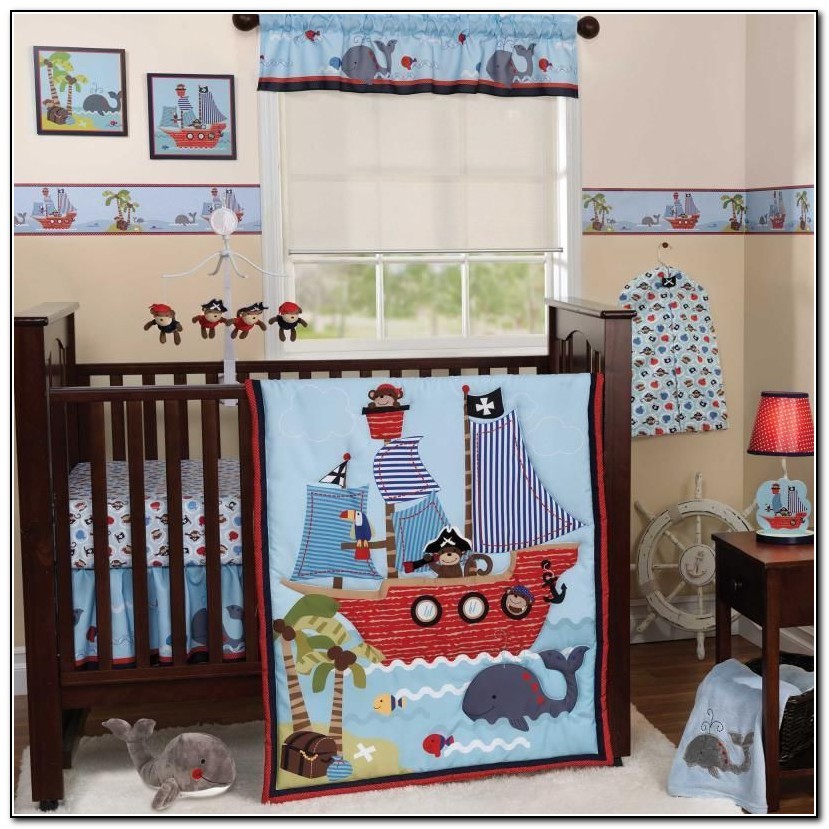 Baby Boy Monkey Crib Bedding Sets