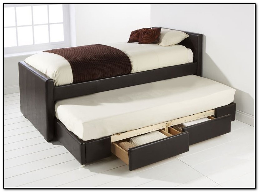 Bed With Trundle And Drawers