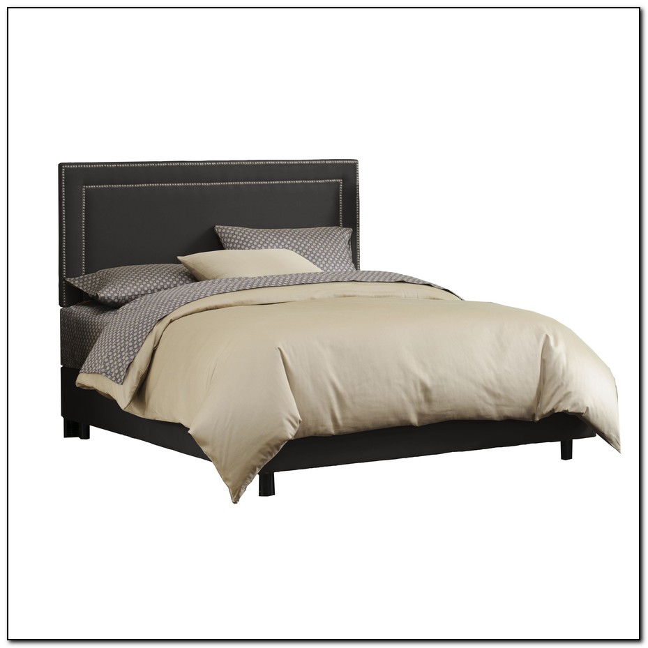 Black Upholstered King Bed