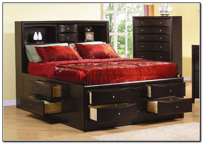 Cheap King Size Bed Frame With Storage