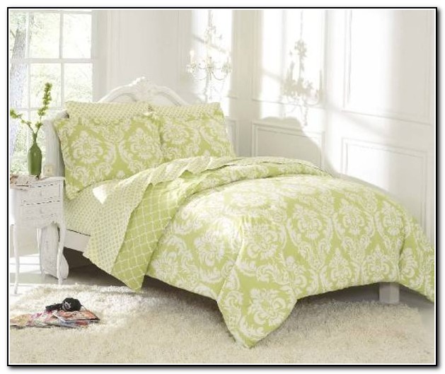 Coral And Mint Green Bedding