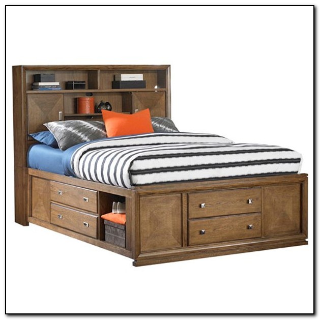 Full Size Captains Bed With Under Bed Storage