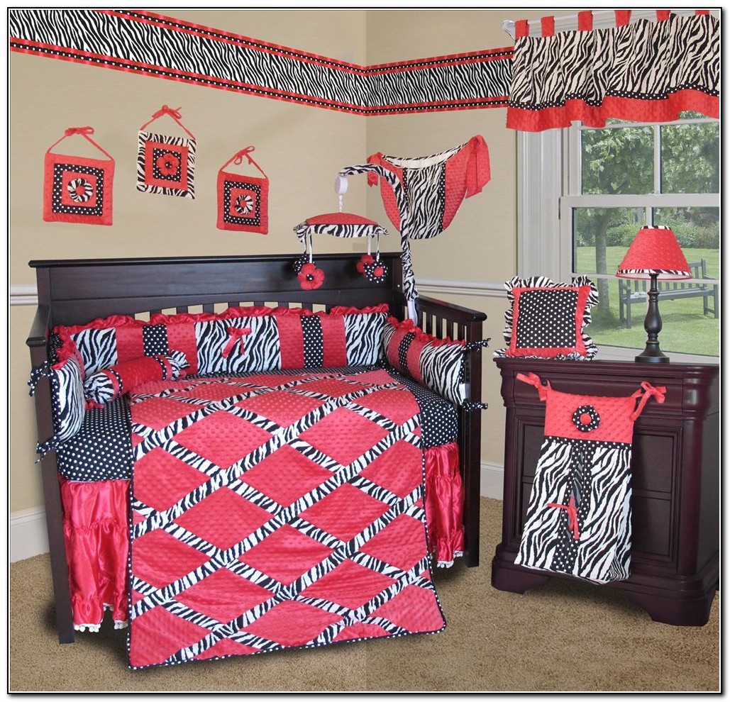 Hot Pink And Zebra Baby Bedding