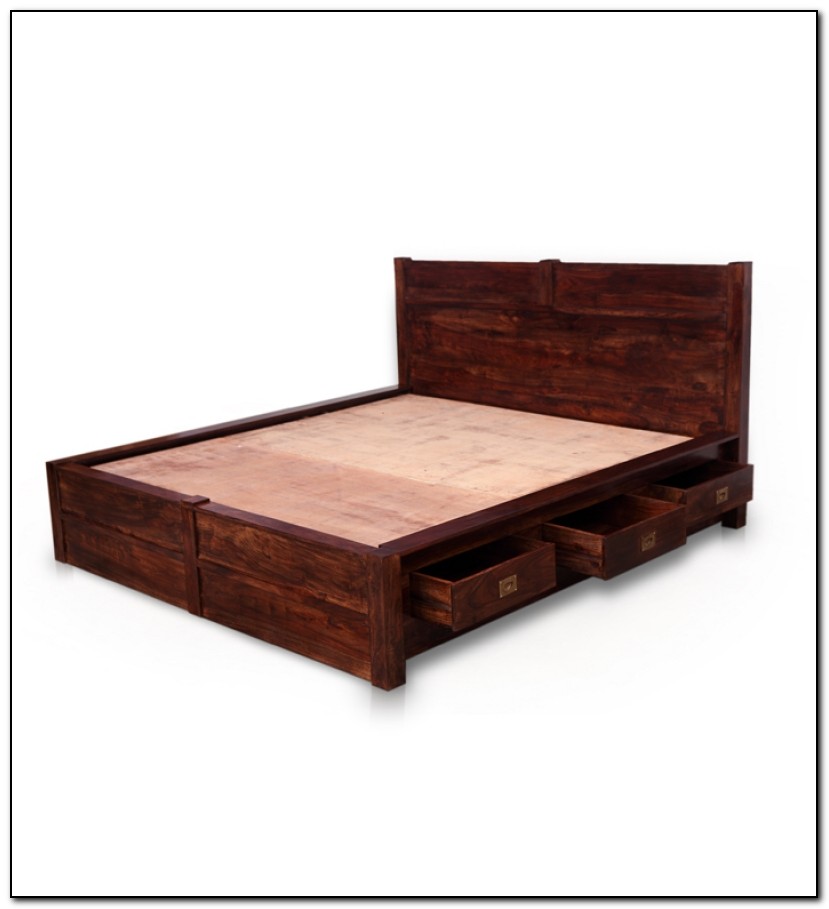 King Size Storage Bed With Drawers