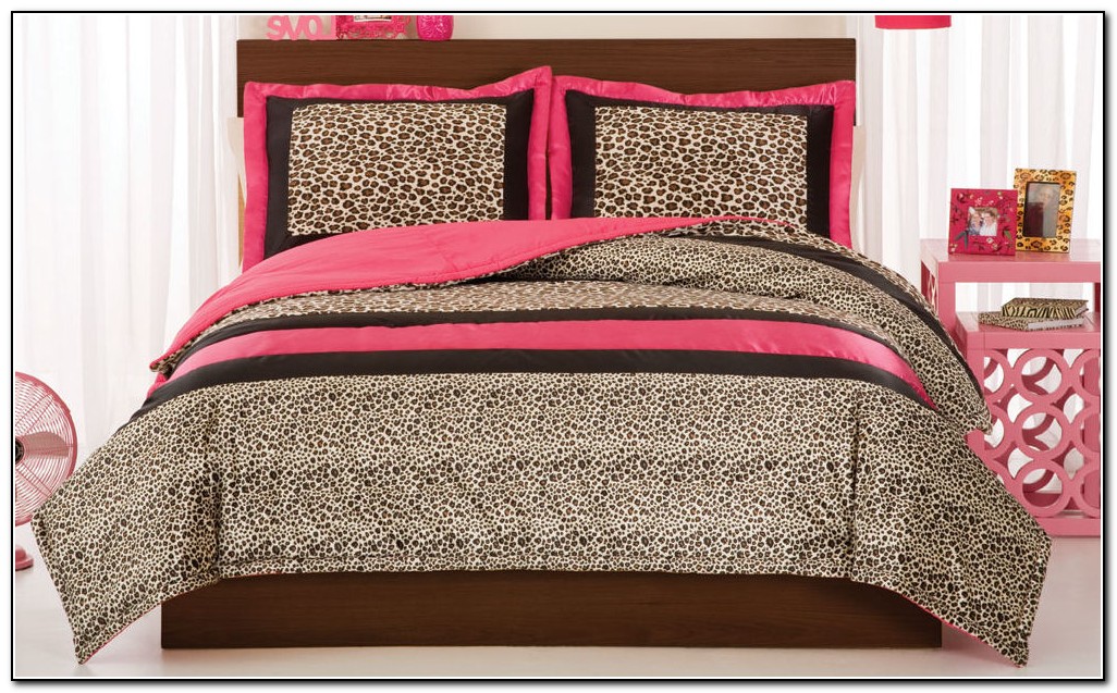 Pink Cheetah Bed Set