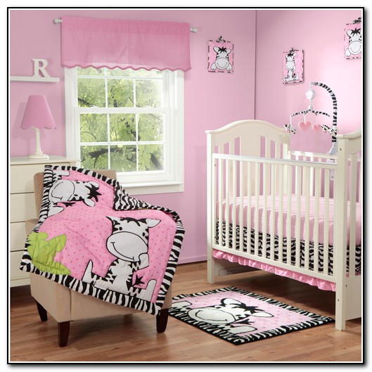 Pink Zebra Crib Bedding Sets