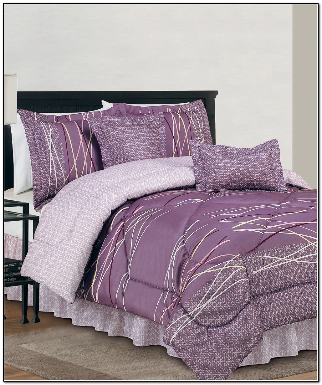 Purple And Grey Bedding Sets