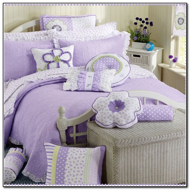 Purple Little Girl Bedding