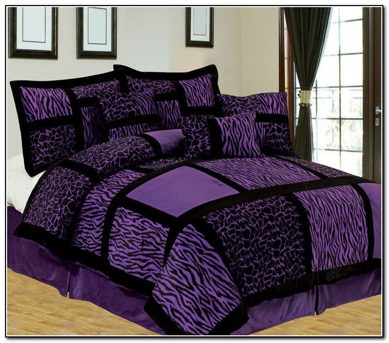 Purple Zebra Bedding Full Size