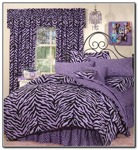 Purple Zebra Bedding Full