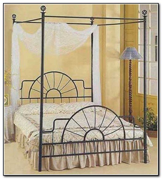 Rod Iron Canopy Bed
