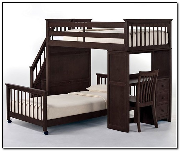Staircase Bunk Bed With Desk