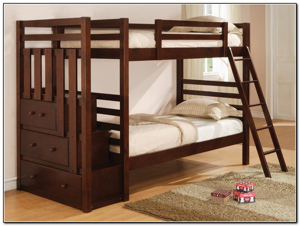 Staircase Bunk Bed With Trundle